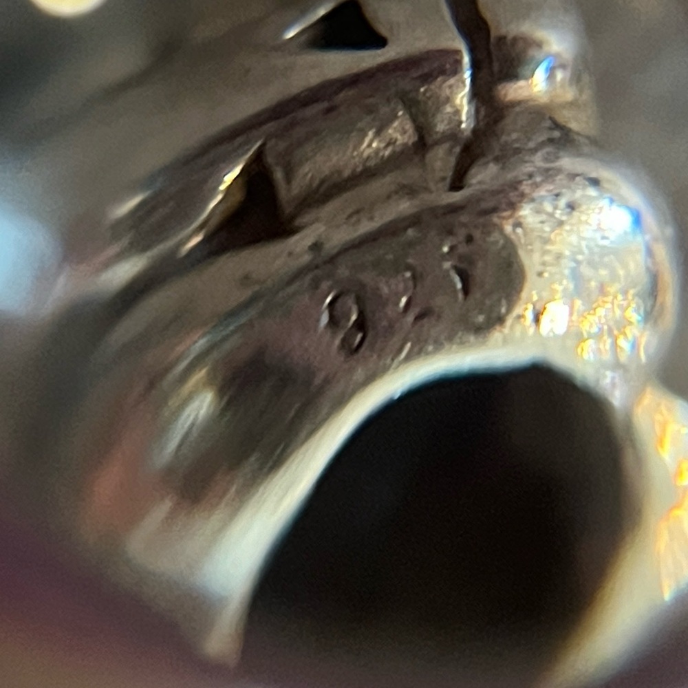 Sterling Flower Slide Bead/Charm - Picture 4 of 8